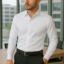 Camisa Social Masculina Slim Fit Delluxe Branca