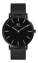 Relógio Masculino Preto Saint Germain Houston Full Black 40mm Fundo Preto