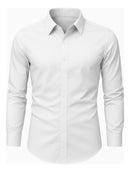 Camisa Social Masculina Slim Fit Delluxe Branca
